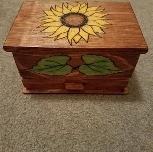 Woodburned Jewelry Box